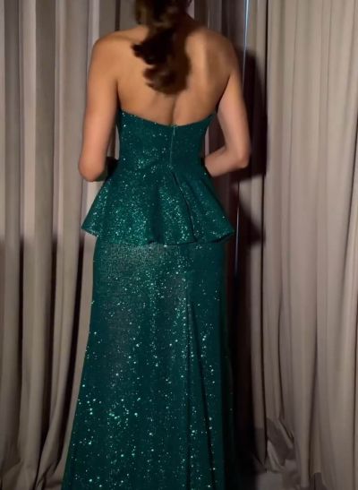 Sweetheart Sparkly Sequined Prom Dresses
