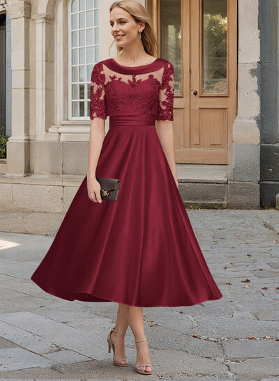 Illusion Neck Long Sleeves Chapel Train Chiffon(Non-Stretch) PROM DRESSES